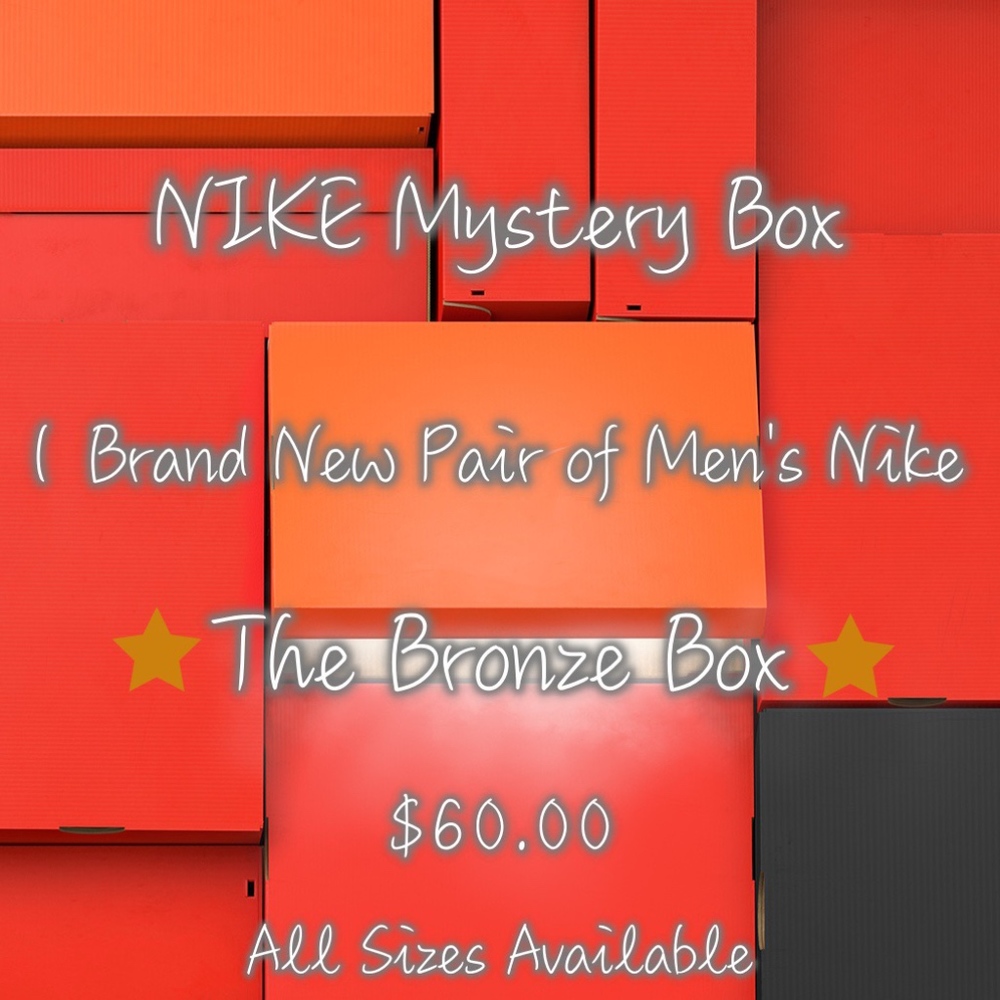 Nike Men's Mystery Box! 1 Brand New Pair of Nike